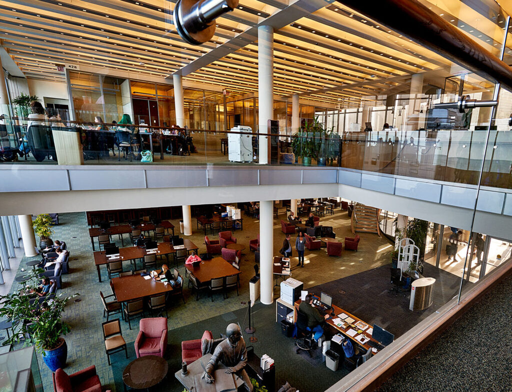 Interior photograph of new